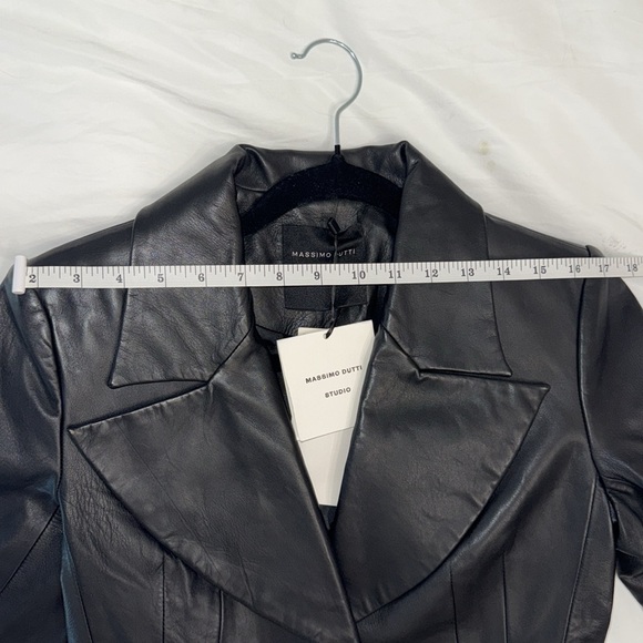 Massimo Dutti Leather Blazer - Picture 12 of 14